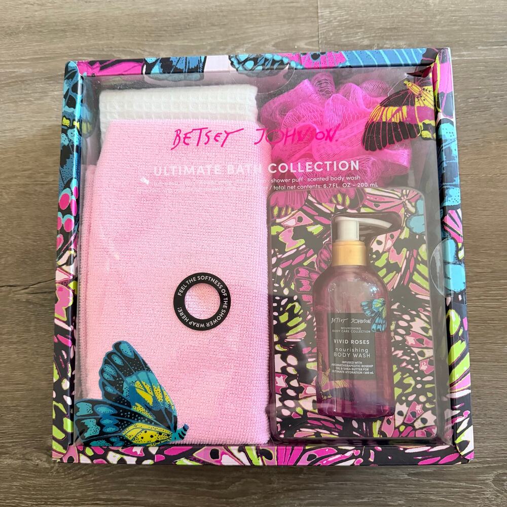 Betsey Johnson Ultimate Bath Gift Set Body Wash